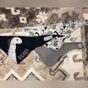 🍼 3-Pack Lila and Jack Baby Bibs | NWOT | 100% Cotton | Velcro